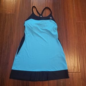 K Swiss Athletic Blue & Black Tennis Dress - S